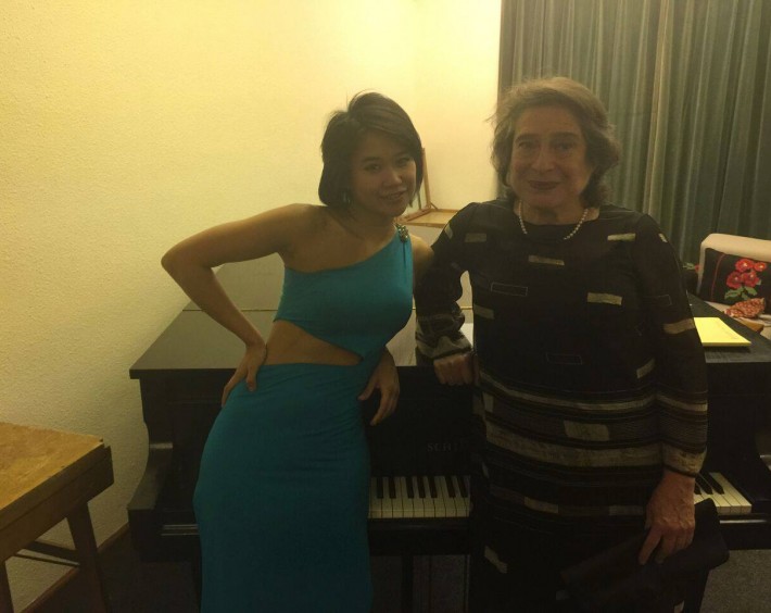 With pianist Elizabeth Leonskaja
